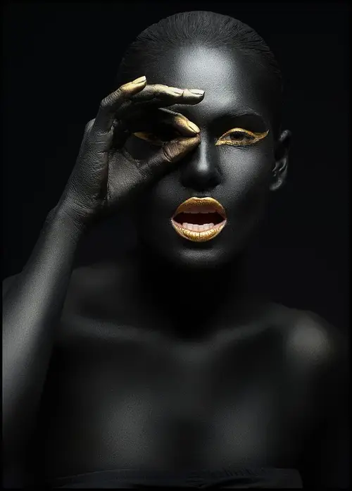 Black & Gold No. 09 — downloadable digital art print