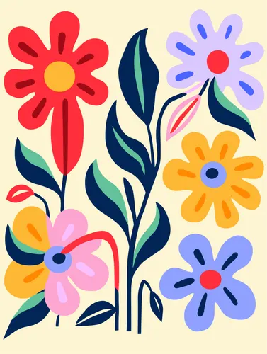 Flower Botanical No. 444 — downloadable digital art print