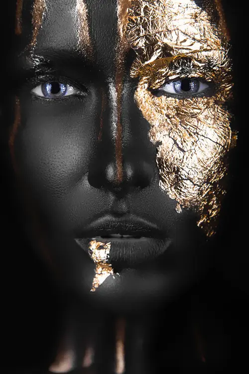 Black & Gold No. 02 — printable wall art