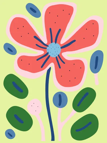 Flower Botanical No. 306 — downloadable digital art print