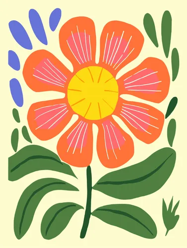 Flower Botanical No. 4 — downloadable digital art print