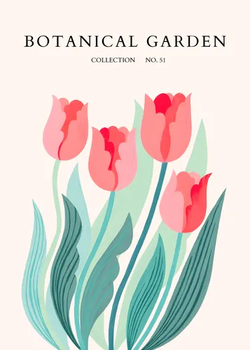 Flower Botanical No. 497 — downloadable digital art print