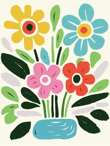 Flower Botanical No. 305 — downloadable digital art print