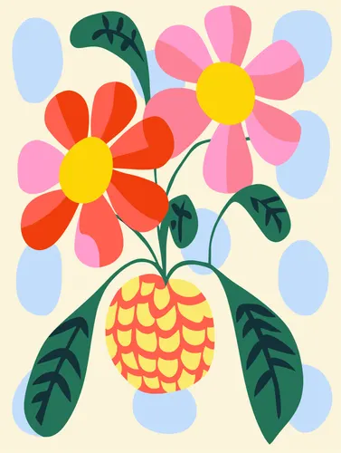 Flower Botanical No. 300 — downloadable digital art print
