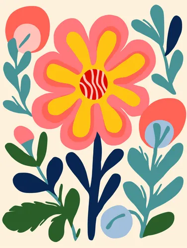 Flower Botanical No. 70 — downloadable digital art print