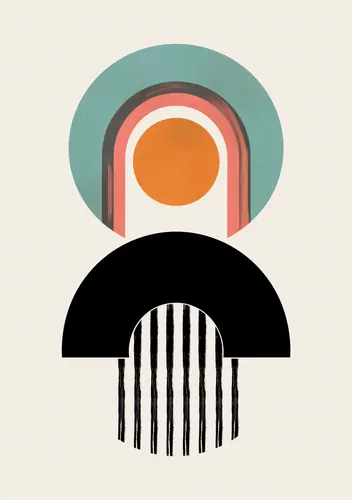 Boho Abstract No. 98 — downloadable digital art print