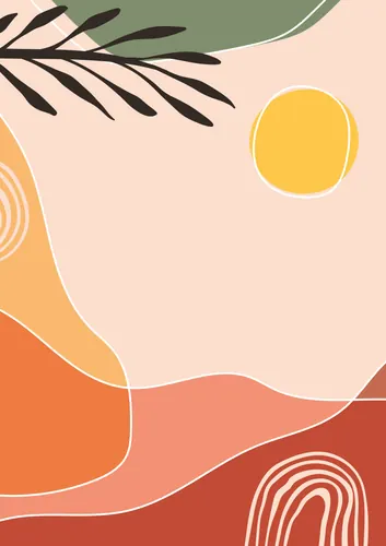 Boho Abstract No. 77 — downloadable digital art print