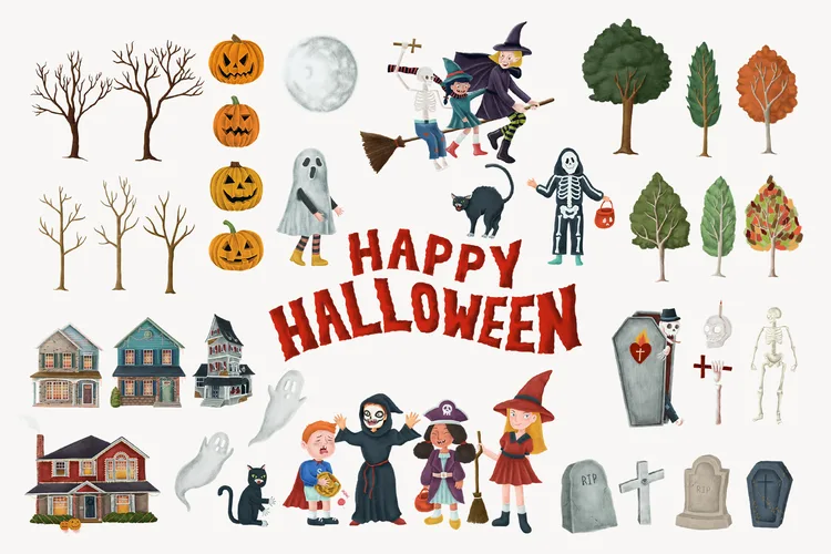 Halloween No. 17 — downloadable digital art print