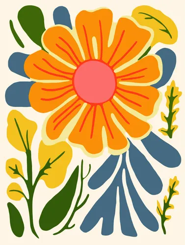 Flower Botanical No. 55 — downloadable digital art print