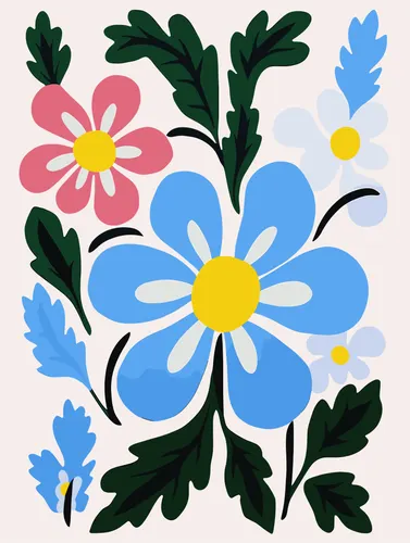 Flower Botanical No. 348 — downloadable digital art print