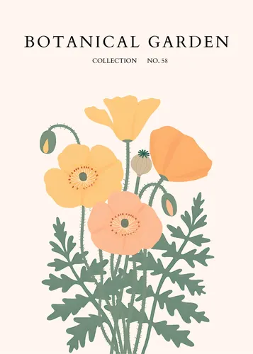 Flower Botanical No. 504 — downloadable digital art print