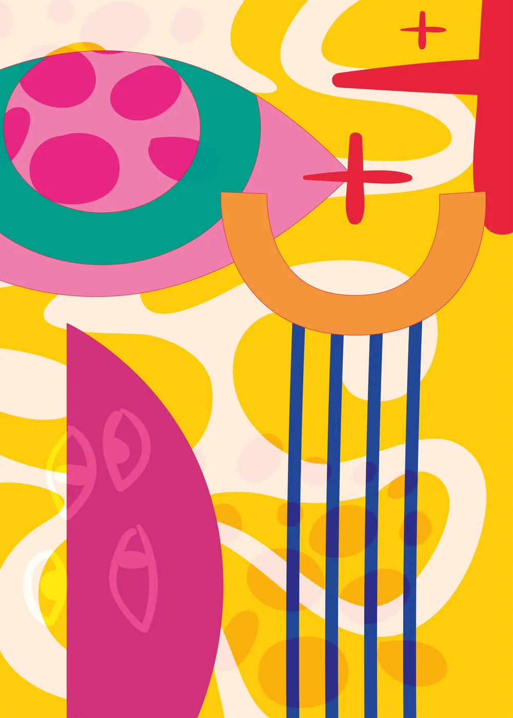 Boho Abstract No. 58 — downloadable digital art print