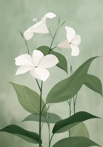 Flower Botanical No. 155 — downloadable digital art print