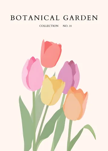 Flower Botanical No. 455 — downloadable digital art print