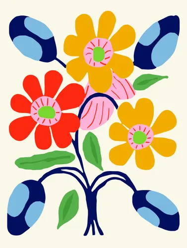 Flower Botanical No. 325 — downloadable digital art print