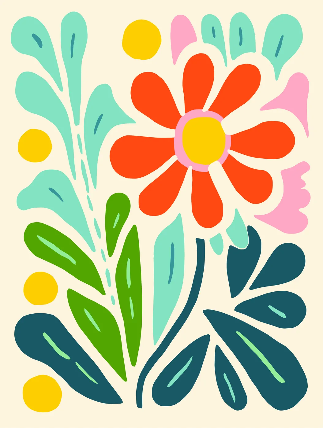 Flower Botanical No. 441 — downloadable digital art print