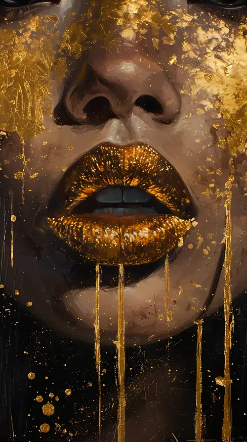 Black & Gold No. 01 — printable wall art