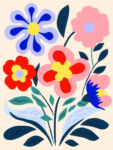 Flower Botanical No. 438 — downloadable digital art print