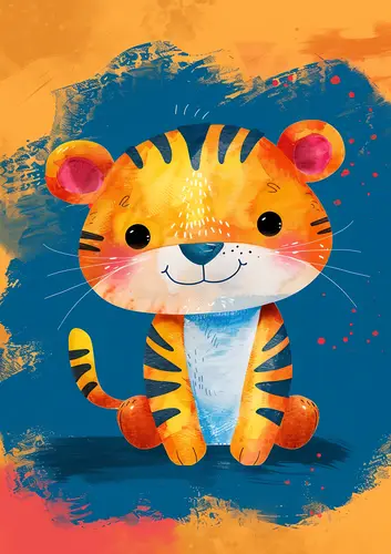 Nursery Kids No. 50 — downloadable digital art print
