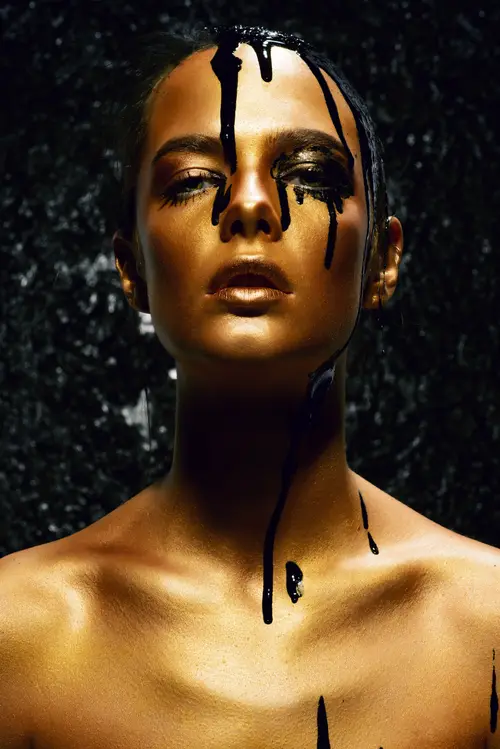 Black & Gold No. 18 — downloadable digital art print