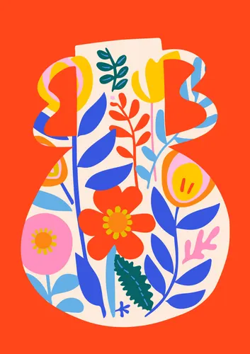 Flower Botanical No. 414 — downloadable digital art print