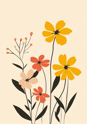 Flower Botanical No. 255 — downloadable digital art print