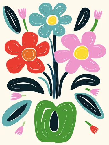 Flower Botanical No. 337 — downloadable digital art print