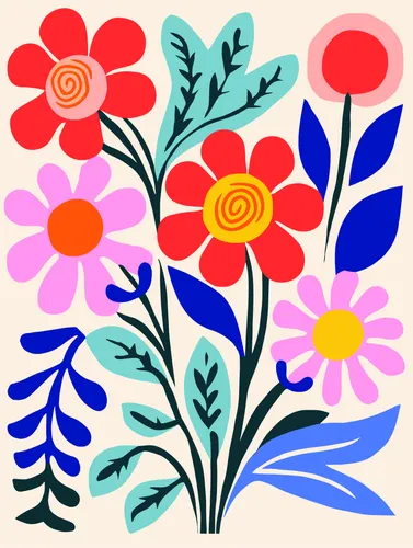 Flower Botanical No. 64 — downloadable digital art print