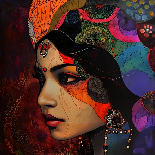 Indian Art No. 35 — printable wall art