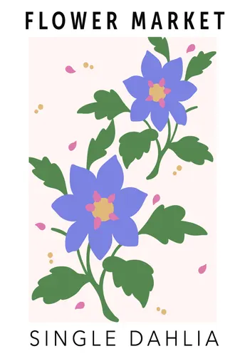 Flower Botanical No. 100 — downloadable digital art print