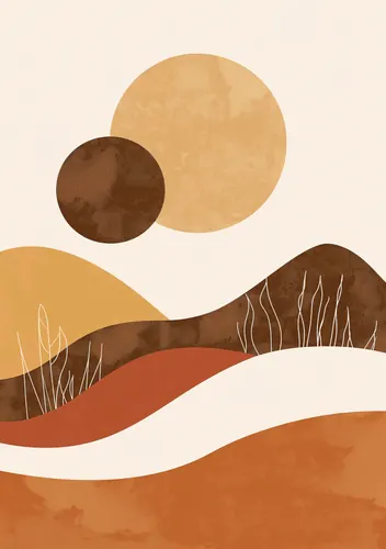 Boho Abstract No. 90 — downloadable digital art print