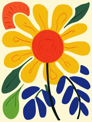 Flower Botanical No. 333 — downloadable digital art print