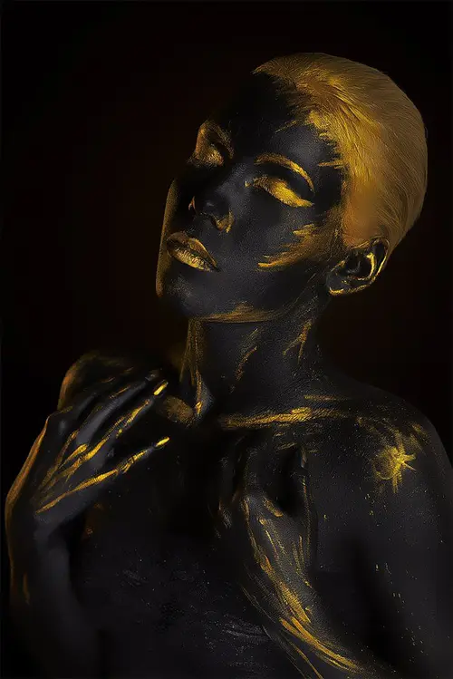 Black & Gold No. 03 — downloadable digital art print