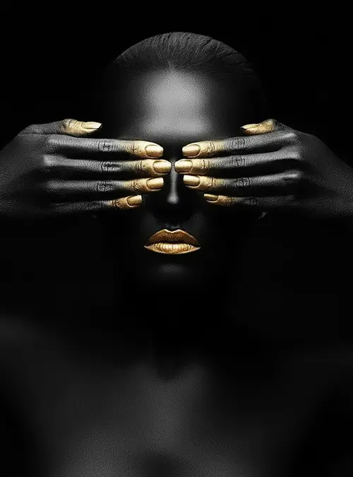 Black & Gold No. 04 — printable wall art