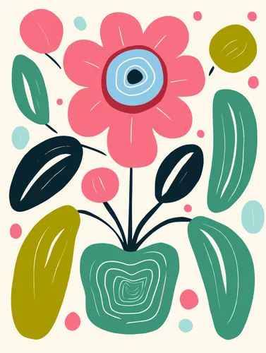 Flower Botanical No. 318 — downloadable digital art print
