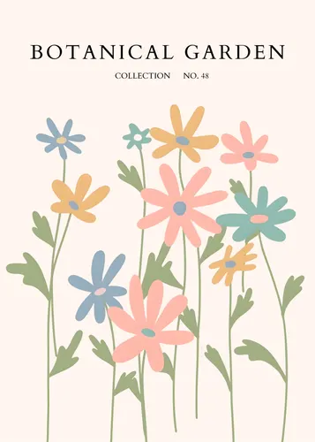 Flower Botanical No. 488 — downloadable digital art print