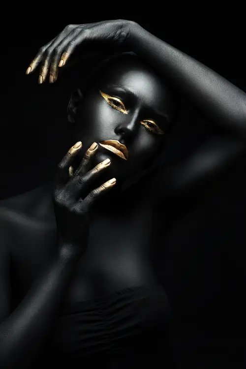 Black & Gold No. 15 — downloadable digital art print